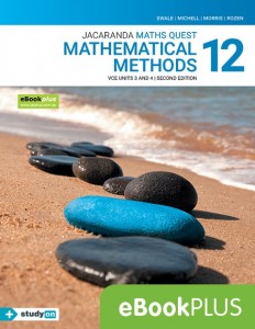 Maths Quest Mathematical Methods 12 VCE Units 3 and 4 eBookPLUS