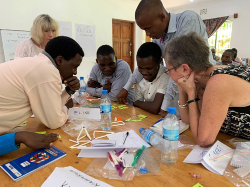 teachers sitting in on workshop