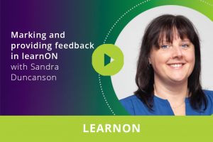 Marking and providing feedback in learnON webinar thumbnail