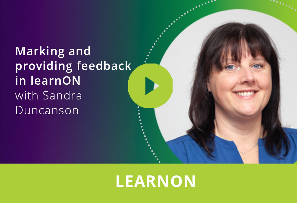 Marking and providing feedback in learnON webinar thumbnail