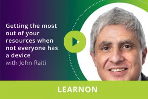 Getting the most out of your resources when not everyone has a device webinar thumbnail