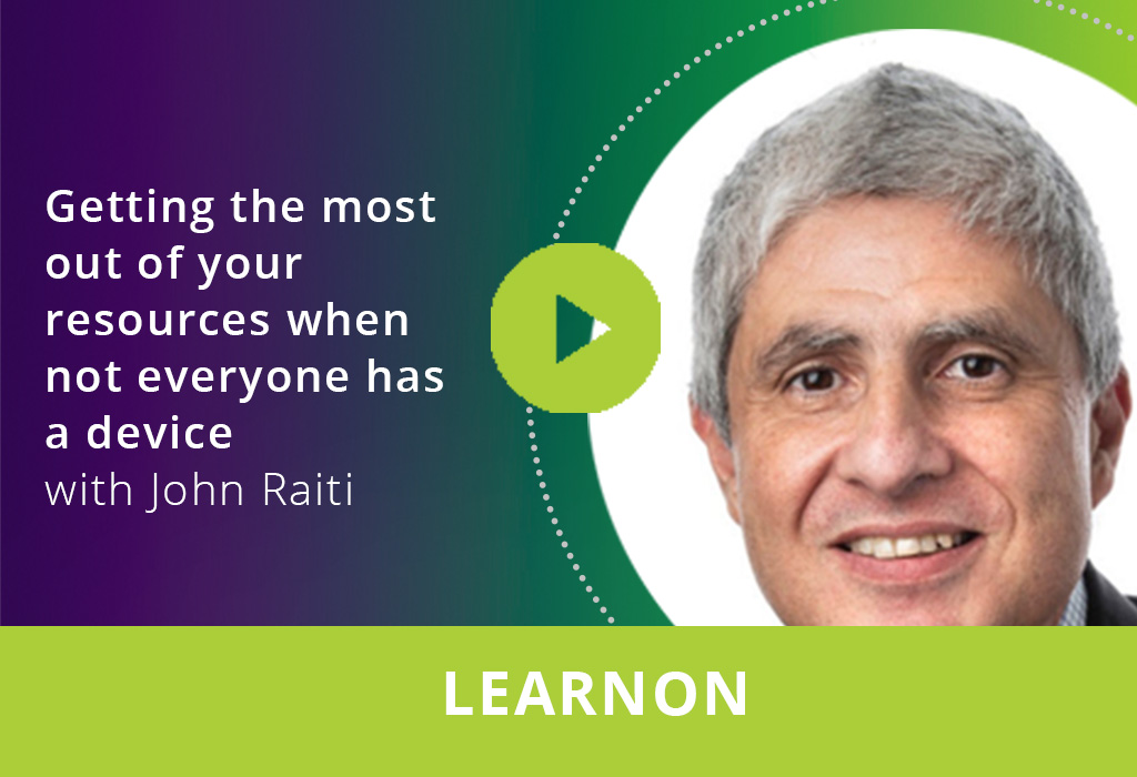 Getting the most out of your resources when not everyone has a device webinar thumbnail